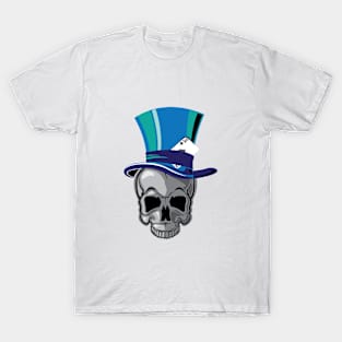 Skull And Top Hat Original New School Art Ace T-Shirt